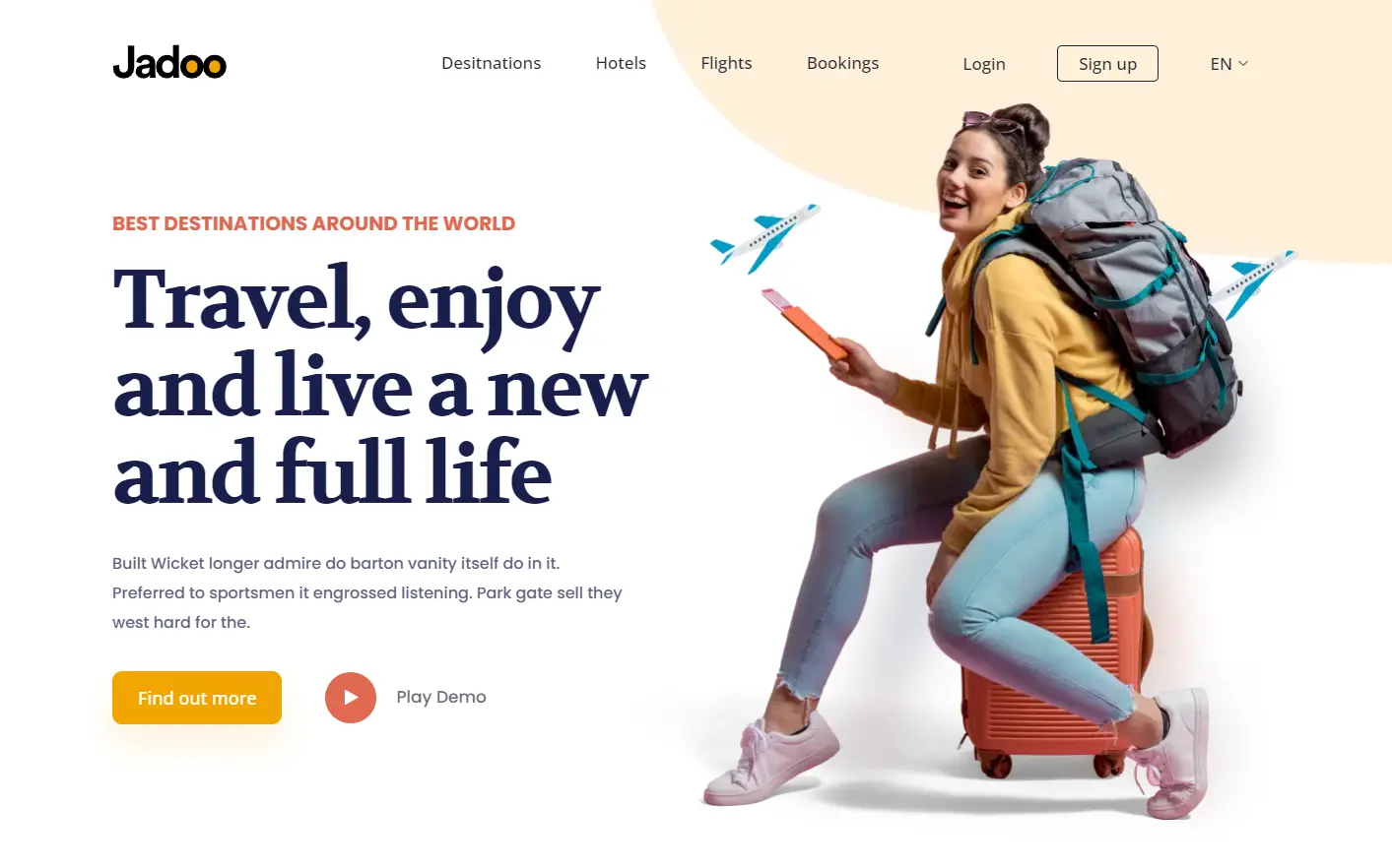 Screenshot of the project: Online fashion store - Homepage