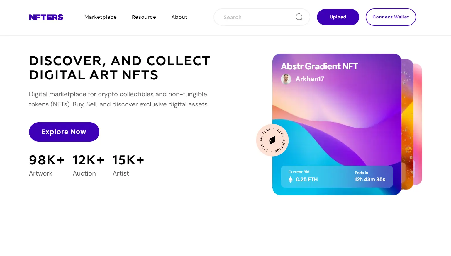 Screenshot of the project: Online fashion store - Homepage